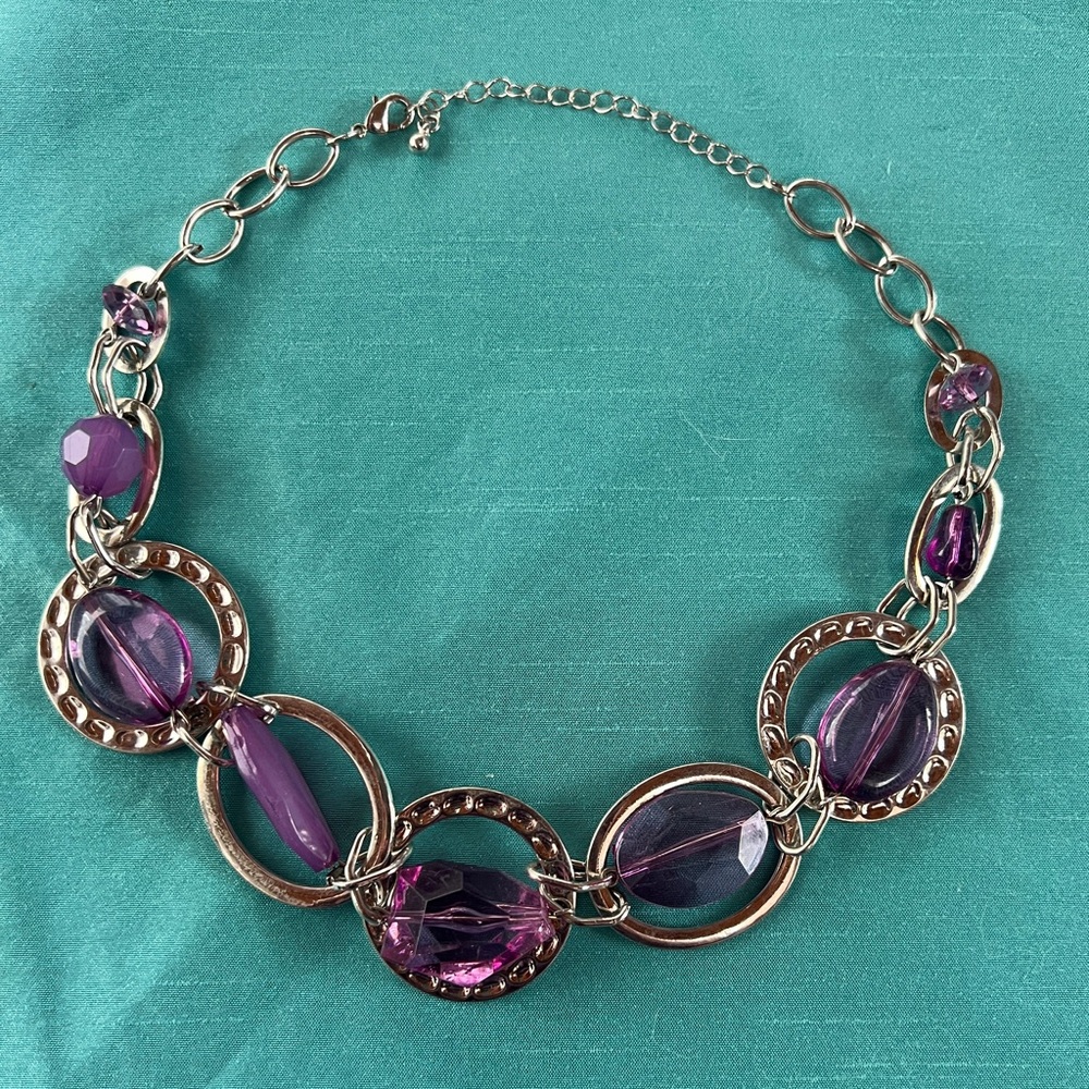 Amethyst Colored Choker Necklace